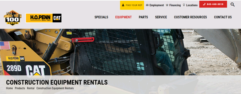 H.O. PENN Construction Machine Rentals